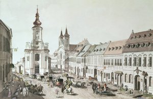 फॉक्सबर्ग के पैरिश चर्च और कब्रिस्तान, कलाकार द्वारा उत्कीर्ण द्वारा जैकब ज़िगलर